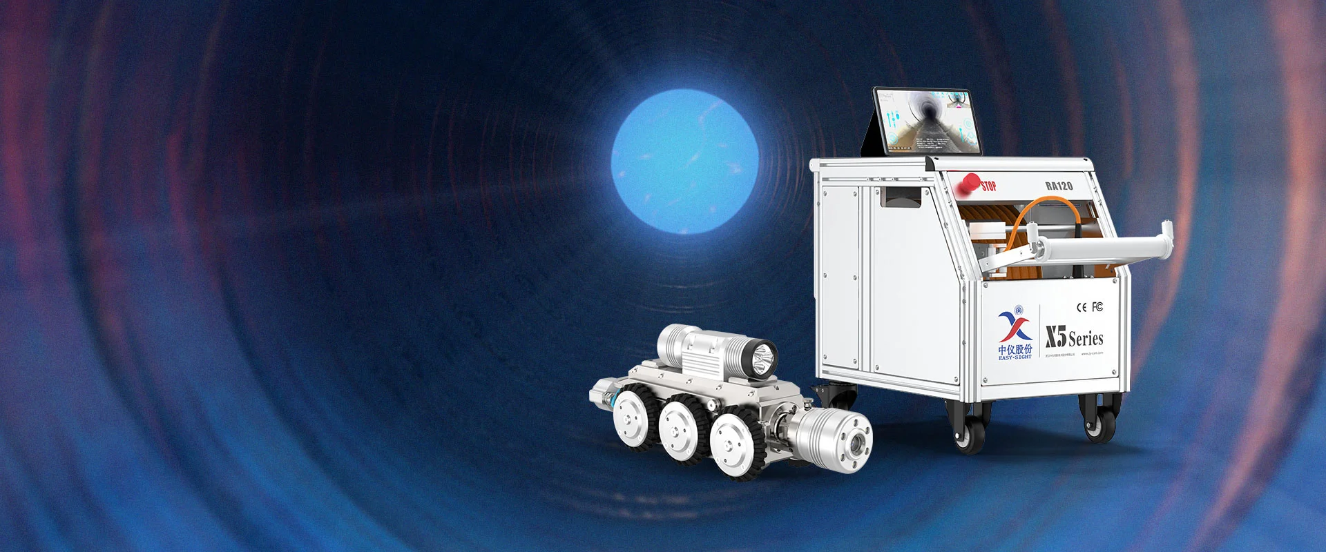 X5-HMA</br> GEMEINDE CCTV HD VIDEOKAMERA SEWER DRAIN PIPELINE INSPEKTION ROBOTER