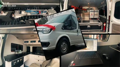 5G Internet multifunktion ales Pipeline-Erkennungs fahrzeug